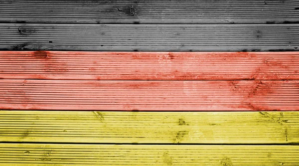 Fond texture bois avec les couleurs du drapeau de l'Allemagne — Photo