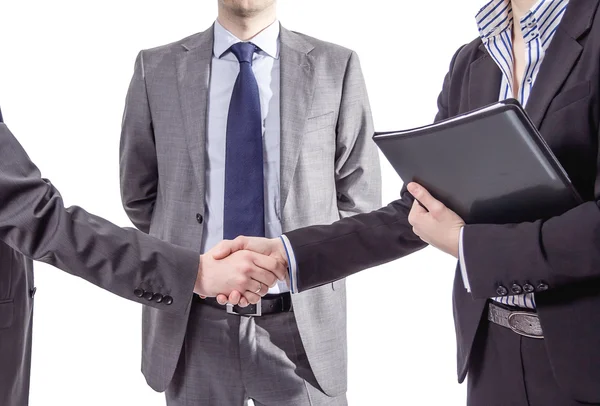 Business handshake for a closing deal — Stock Photo, Image