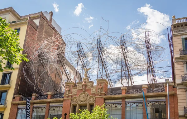 Fachada da fundação Antoni Tapies, em Barcelona — Fotografia de Stock