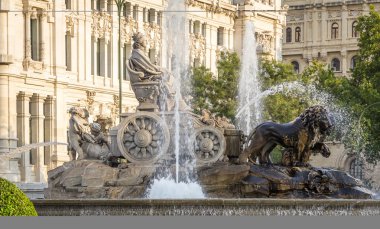 Çeşme ünlü cibeles Meydanı Madrid, İspanya