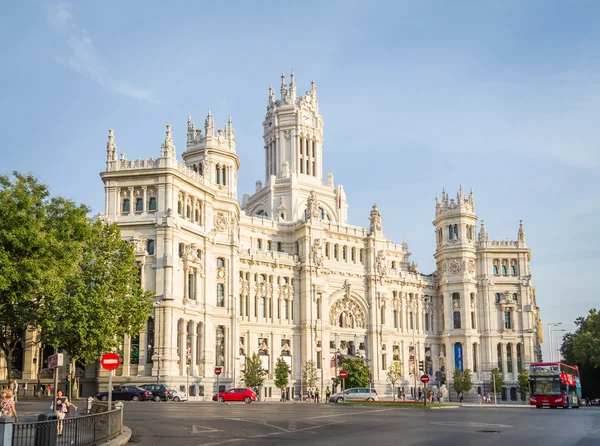 Paleis van communicatie in cibeles vierkante, madrid — Stockfoto