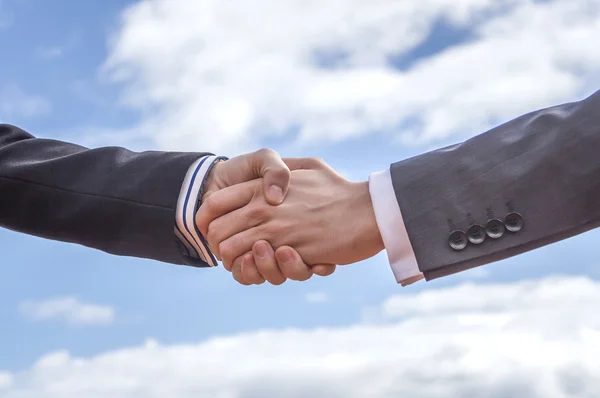 Business handshake for a closing deal — Stock Photo, Image