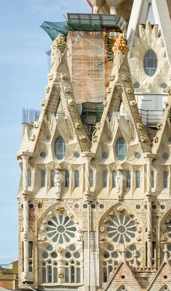 Dettaglio di architettura della cattedrale Sagrada Familia — Foto Stock