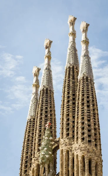 Detalhe da arquitetura da catedral da Sagrada Família — Fotografia de Stock