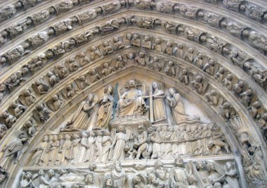 Paris'teki notre dame Katedrali Notre Dame mimari