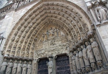 Paris'teki notre dame Katedrali Notre Dame mimari