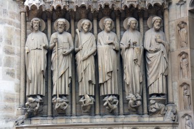 Paris'teki notre dame Katedrali Notre Dame mimari