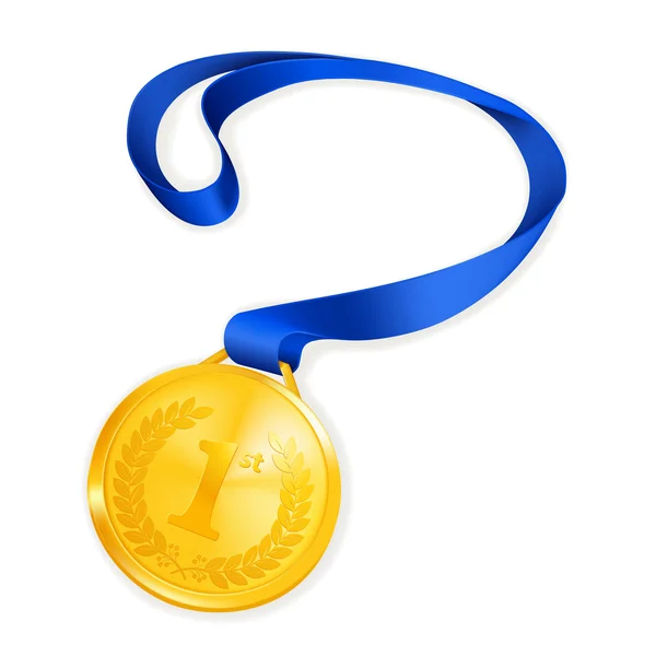 Gold Medal, vector — Stock Vector