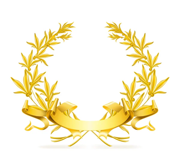 Corona de oro, vector — Archivo Imágenes Vectoriales