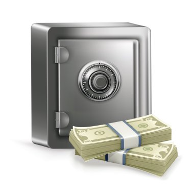 kasa ve para, vektör