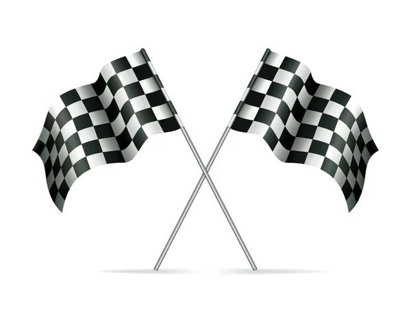 Racing flaggor, vektor — Stock vektor
