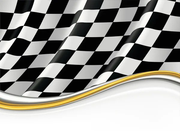 Checkered Flag, vector background — Stock Vector