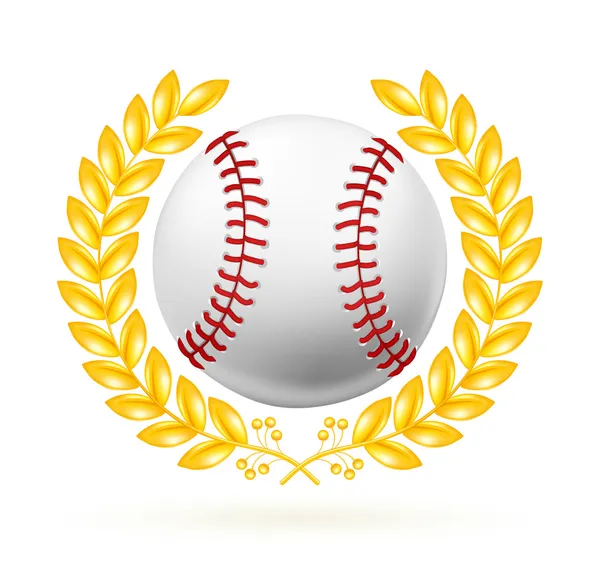 Baseball emblem, vector — Stock Vector