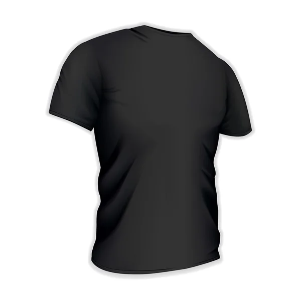 T-shirt noir — Image vectorielle