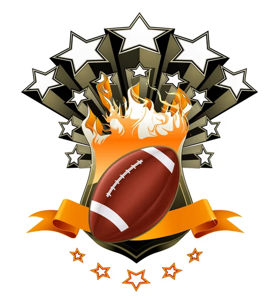 American Football Emblem, vettore — Vettoriale Stock