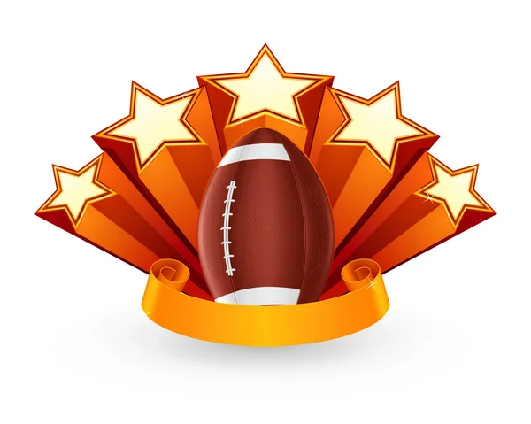 American Football Emblem, vettore — Vettoriale Stock