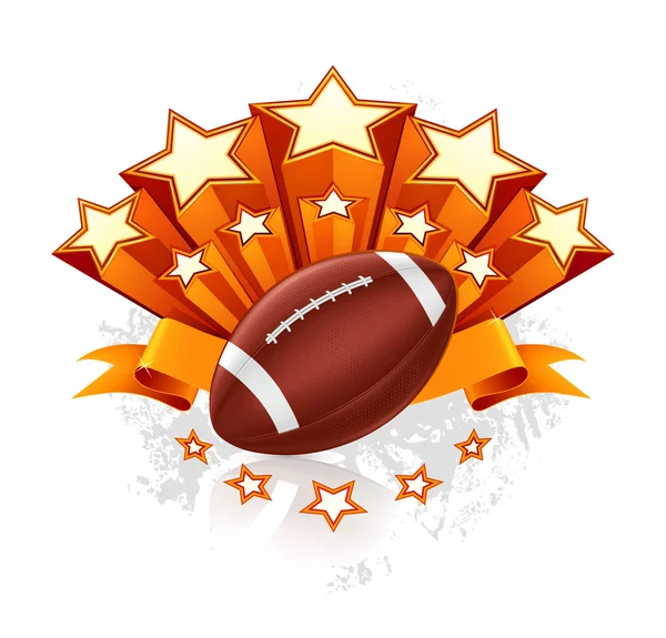 American Football Emblem, vettore — Vettoriale Stock