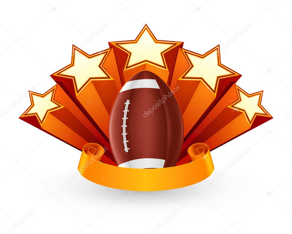 American Football Emblem, vector