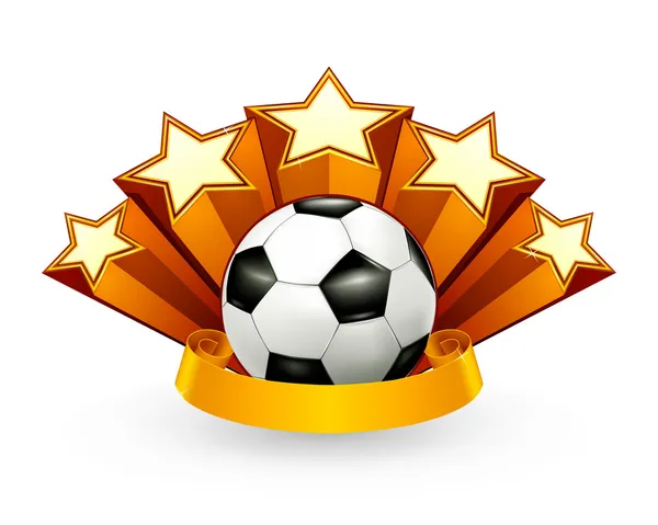 Voetbal embleem, vector — Stockvector