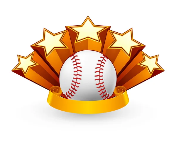 Baseball emblem, vektor – Stock-vektor