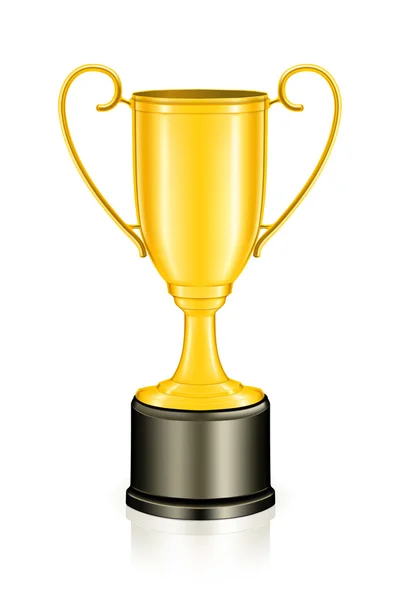 Gold trophy, vector — Stock Vector