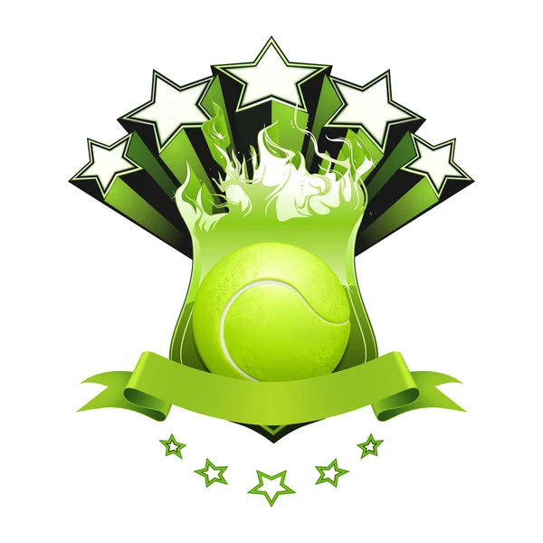 Emblème du tennis, vecteur — Image vectorielle