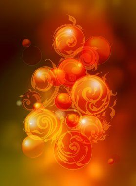 girdap deseni ve kabarcıklar