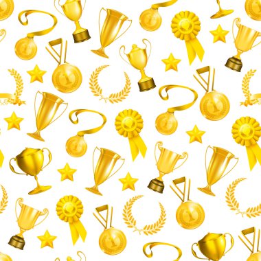 Golden Awards, seamless pattern 10eps clipart
