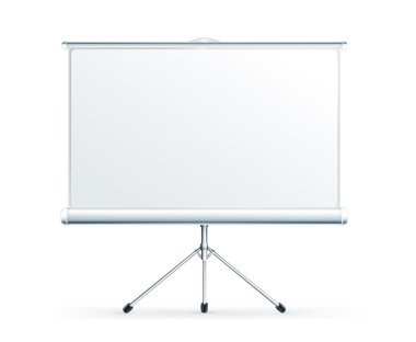 Blank Projection screen, vector clipart