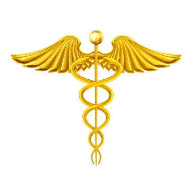 Altın caduceus