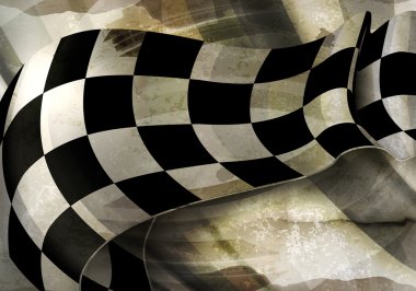 Background Horizontal Checkered, old-style vector clipart