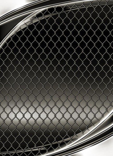 Wire mesh, black background 10eps