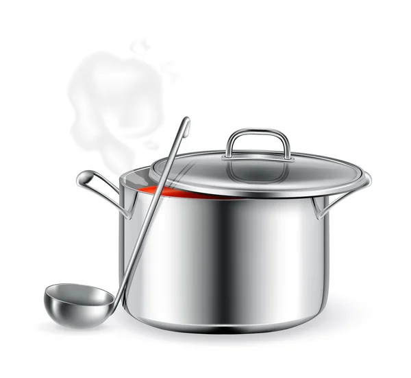 Sopa caliente, vector — Vector de stock