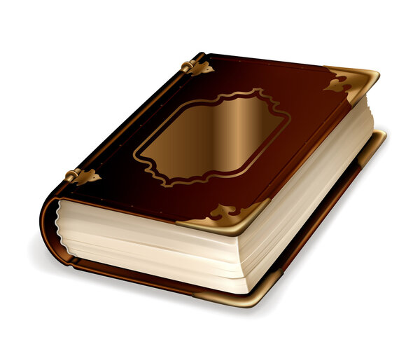 Старая книга, вектор
