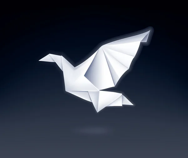 Papper dove, vektor — Stock vektor