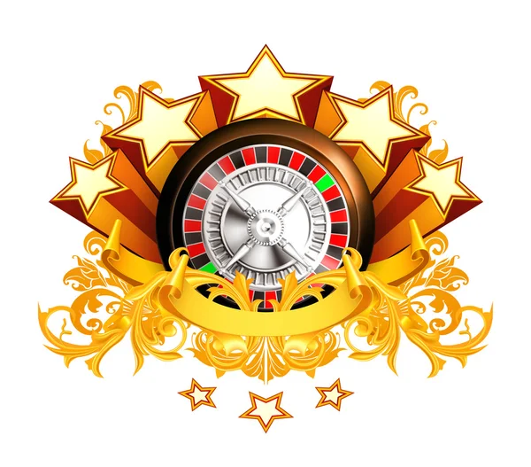 Insegne della roulette, 10eps — Vettoriale Stock