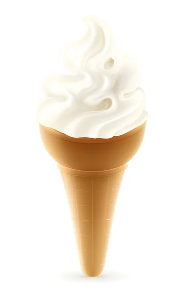 Мягкое мороженое, вектор — стоковый вектор