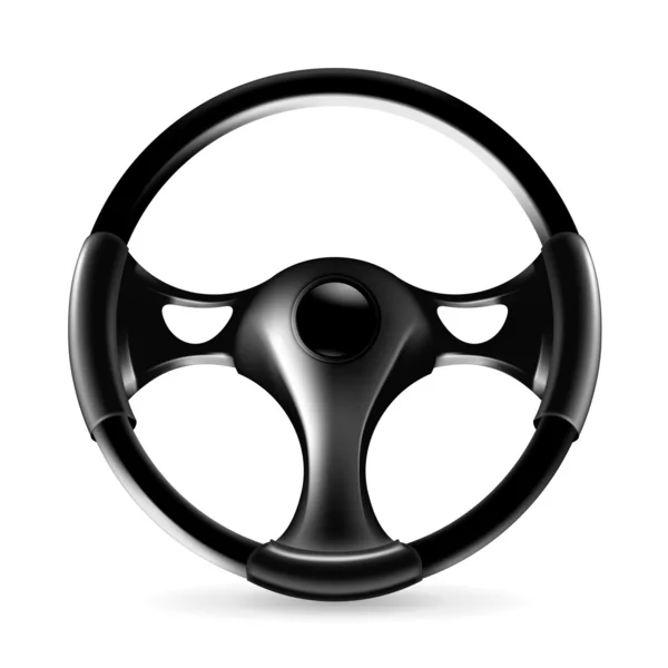 Steering wheel, icon — Stock Vector