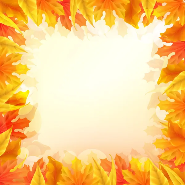 Herbst Blätter Hintergrund, Vektor — Stockvektor