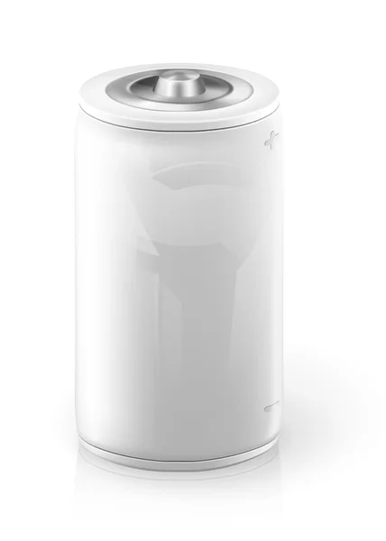 Batterie blanche — Image vectorielle