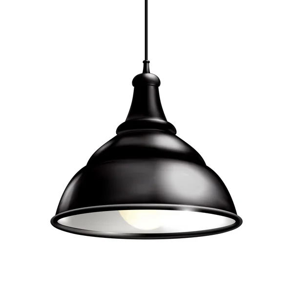 Lámpara negra — Vector de stock