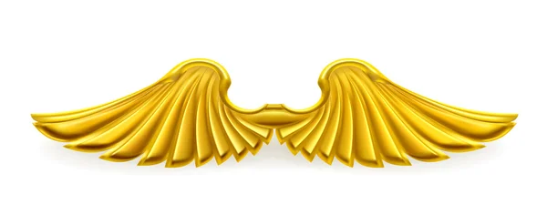 Golden wings — Stock Vector