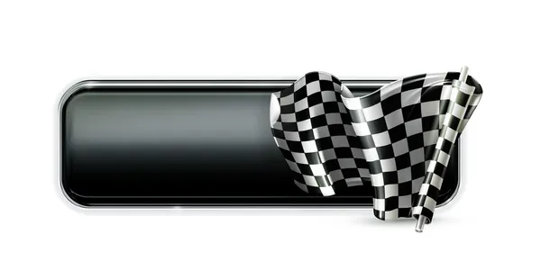 Drapeau bannière Racing — Image vectorielle