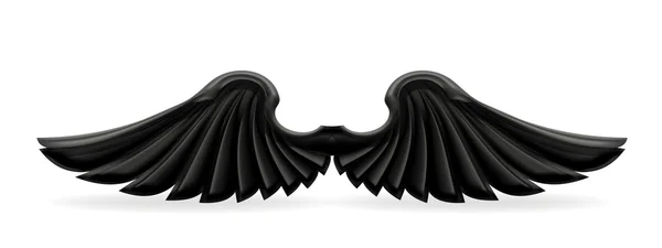 Black wings — Stock Vector