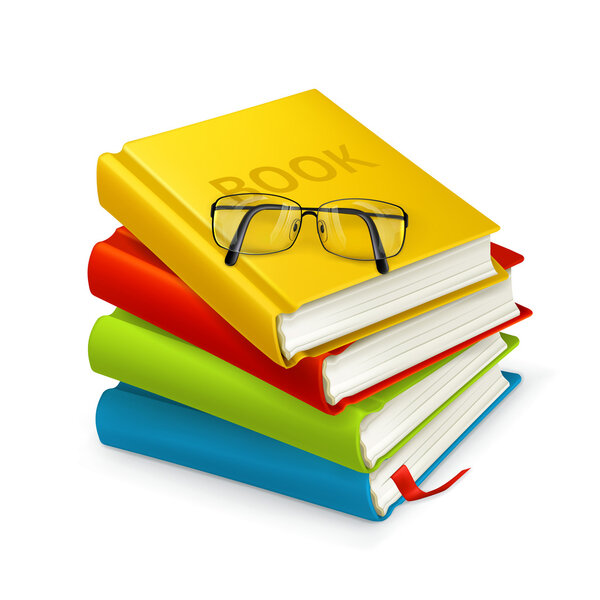 Books and glasses