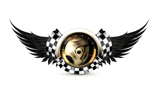 Emblema Racing — Vettoriale Stock