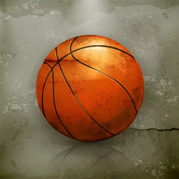 Basketbal, staromódní vektor — Stockový vektor
