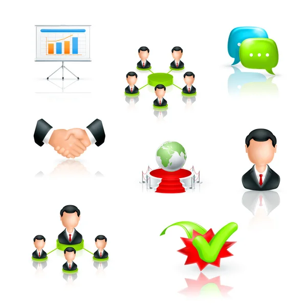 Business, icon set — Stock Vector