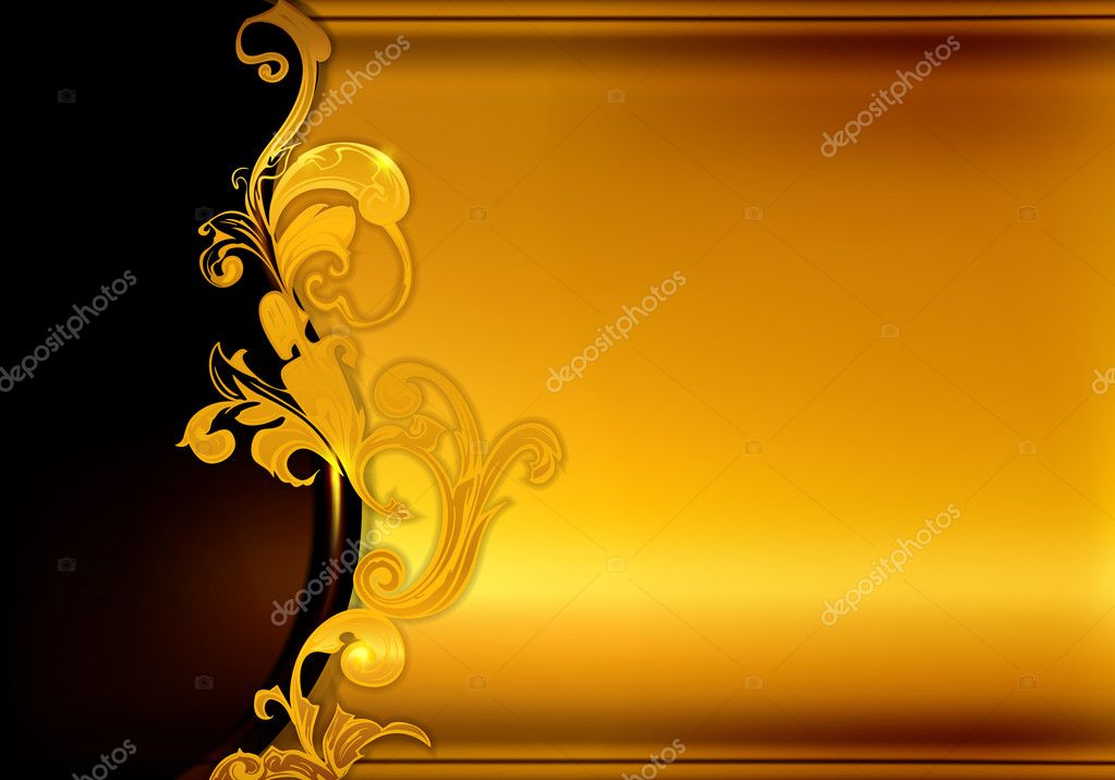 Golden background Vector Art Stock Images | Depositphotos