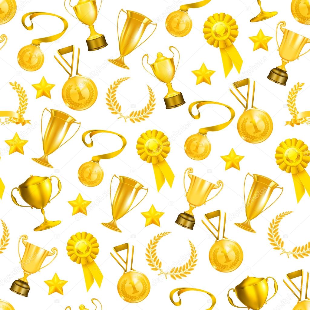 Golden Awards, seamless pattern 10eps